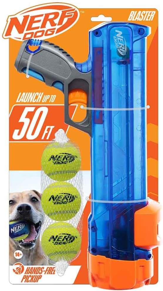 Nerf Dog Tennis Ball Blaster Dog Toy Gift Set
