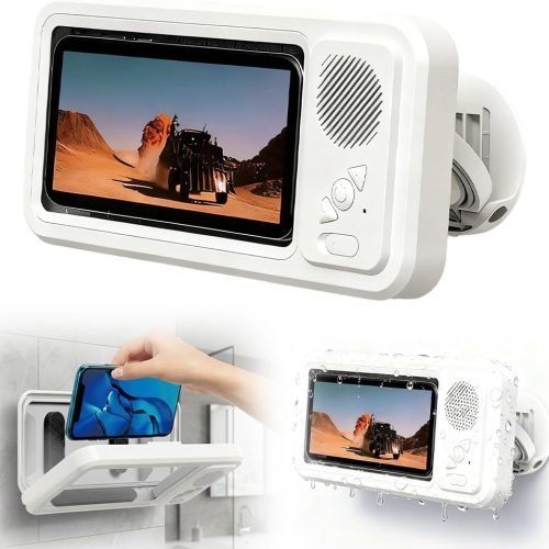 Waterproof Phone Holder with Speaker