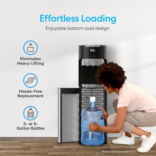 Brio Bottom Loading Water Cooler Dispenser for 5 Gallon Bottles