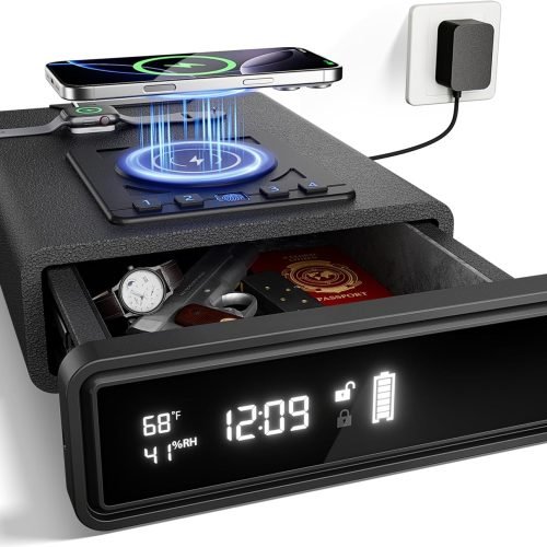 Smart Biometric Safe with Wireless Charging