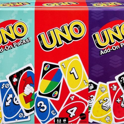 Mattel Games UNO Card Game with 2 Add On Packs