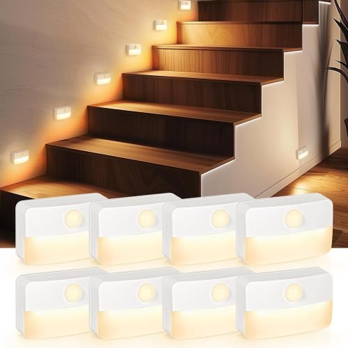 8 Pack Motion Sensor Stair Light for Indoor