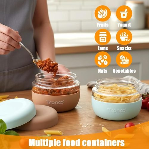 Tronco 24 oz Glass Food Storage Containers with Lids