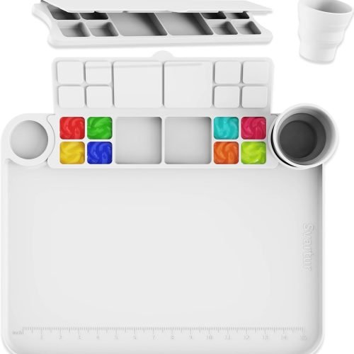 Silicone Painting Mat with Cup and Palette