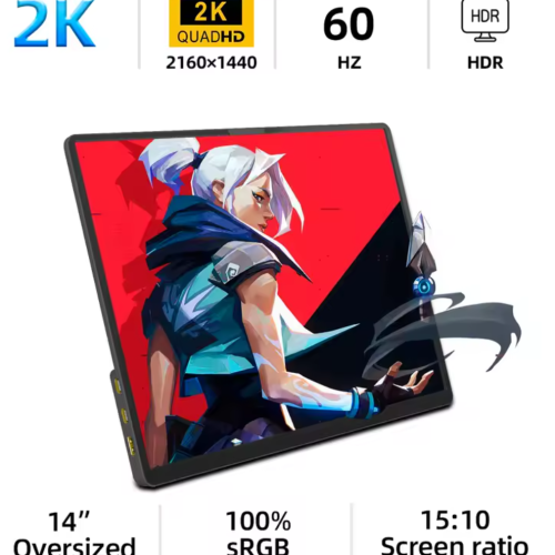 ZSUS 2160*1440 14-inch 2K Portable Monitor
