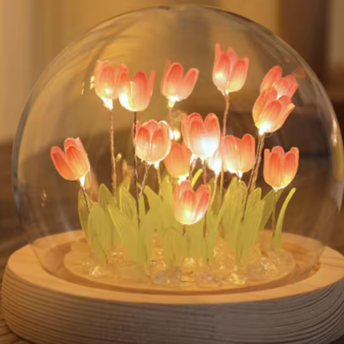 Artificial Tulip Flower Night Light
