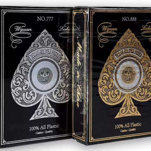 Premium Gold Edge Silver Edge Playing Cards