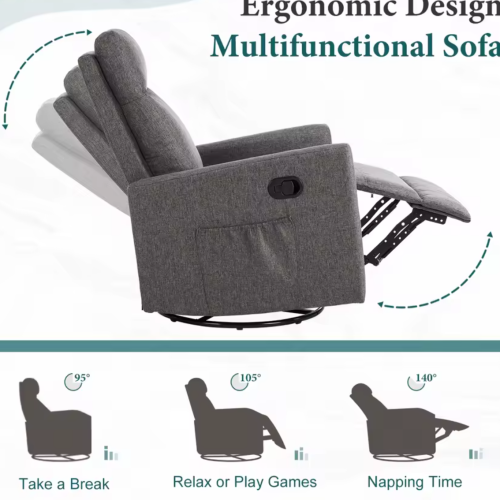 JHK Rotating Living Room Sofa Recliner