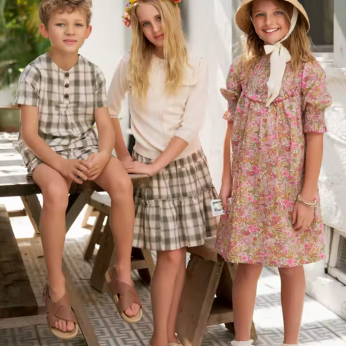 2025 AS summer green grid & pink Floral collection