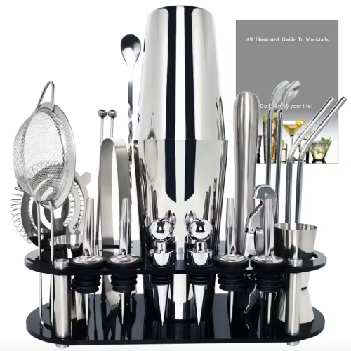 13-22Pcs 750ml 600ml Boston Cocktail Shaker