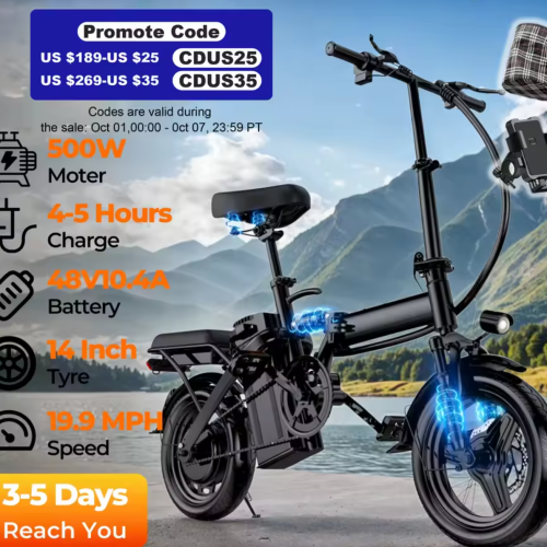 LELEKUAI 500W Adult Electric Bike
