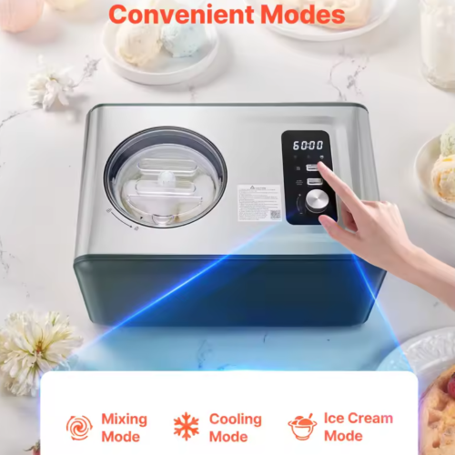 SucceBuy Automatic Ice Cream Maker w/Built-in Compressor