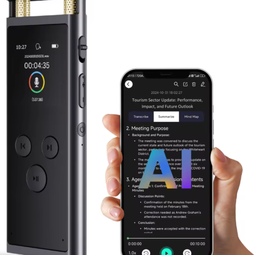 AI Voice Recorder transcription