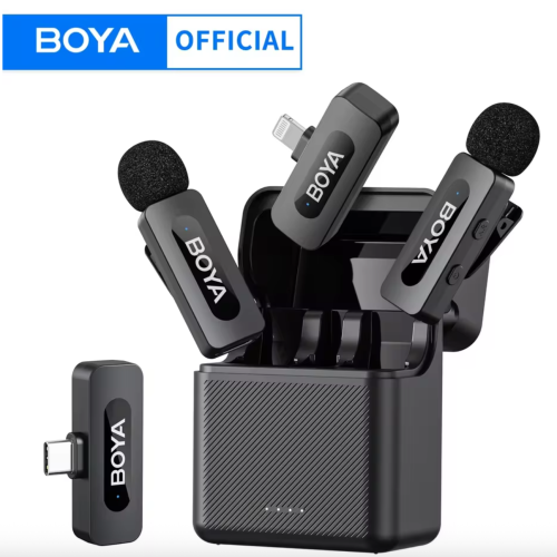 BOYA BY-V3 Wireless Lavalier Lapel Mirophone