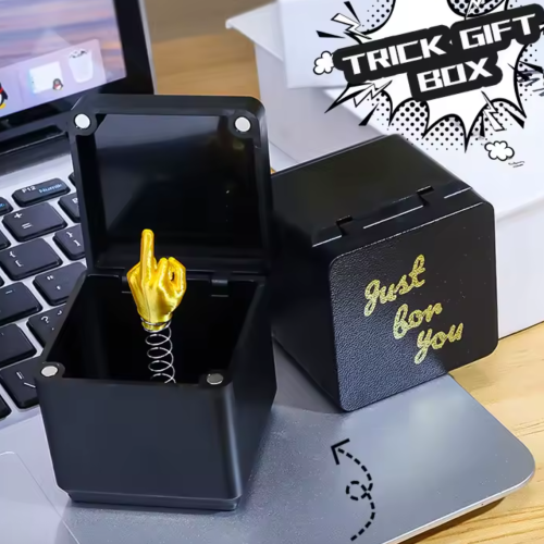 Christmas Interesting Prank Gift Middle Finger in Box